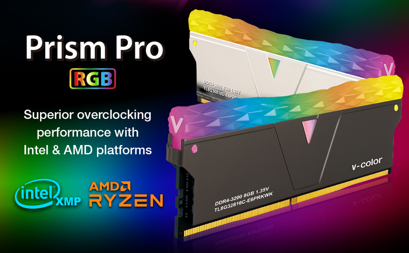 v-color Prism Pro RGB 16GB (2x8GB) DDR4 3466MHz - Newegg.com